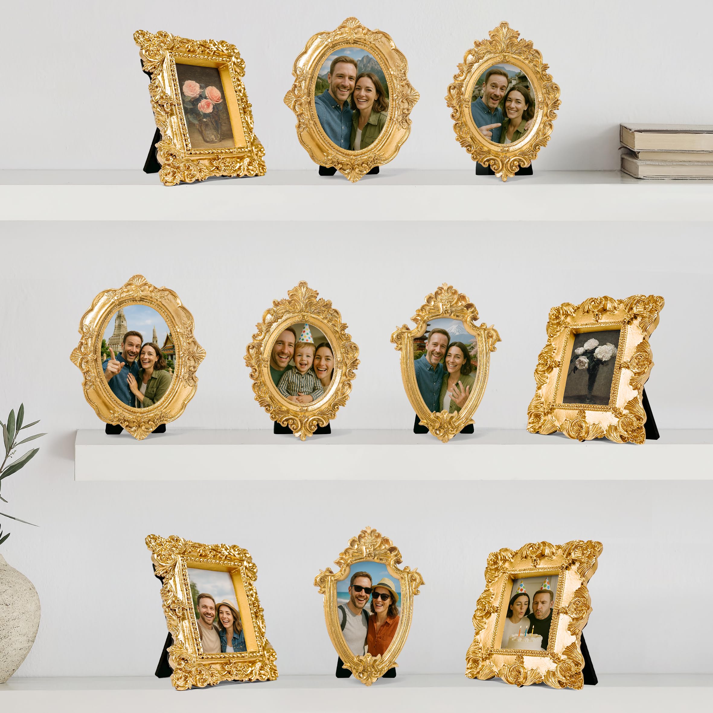 Amazon.com - 97 Decor Small Rose Gold Picture Frames Set - 10 Pcs
